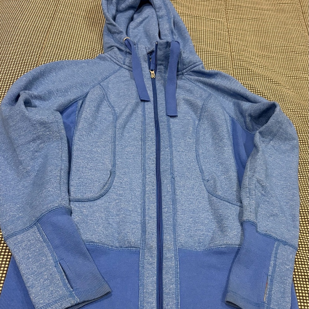 Active Life Blue Heather Full-Zip Hoodie